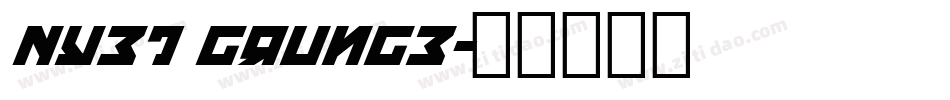 Nyet Grunge字体转换